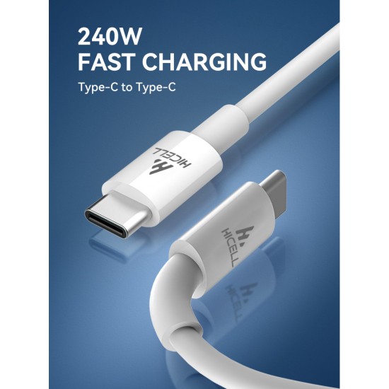 HICELL 240W TYPE-C TO TYPE-C FAST CHARGING CABLE HICELL 240W TYPE-C TO TYPE-C FAST CHARGING CABLE