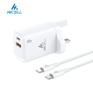 HICELL 65W GAN 2PORT WALL CHARGER  HICELL 65W GAN 2PORT WALL CHARGER